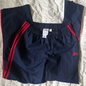 Adidas three strip pant.